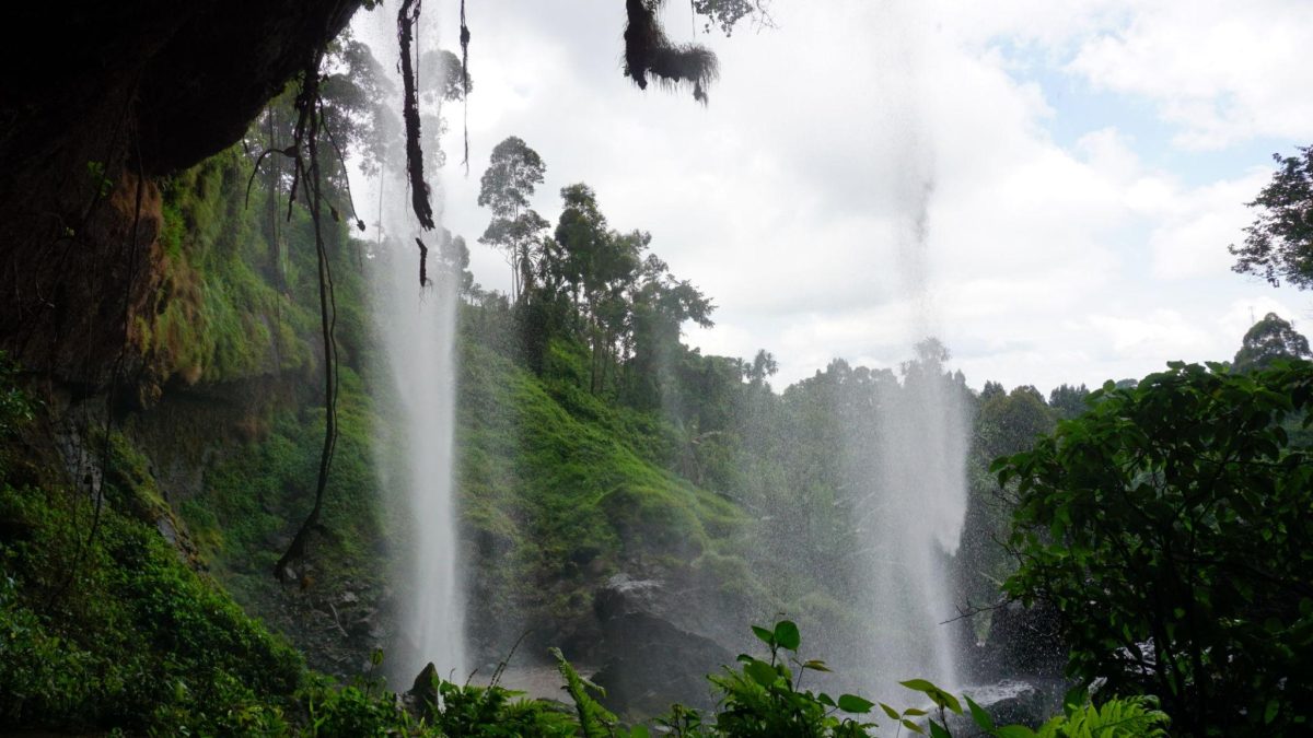 hidden waterfalls and caves Uganda