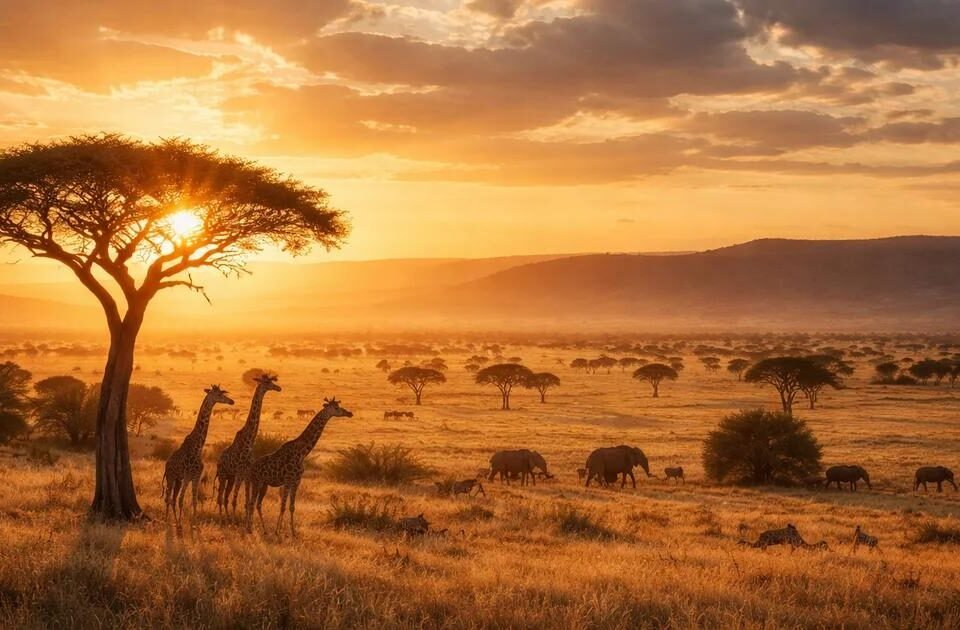 Beautiful places to visit in Kenya featuring wildlife and scenic safari landscapes.