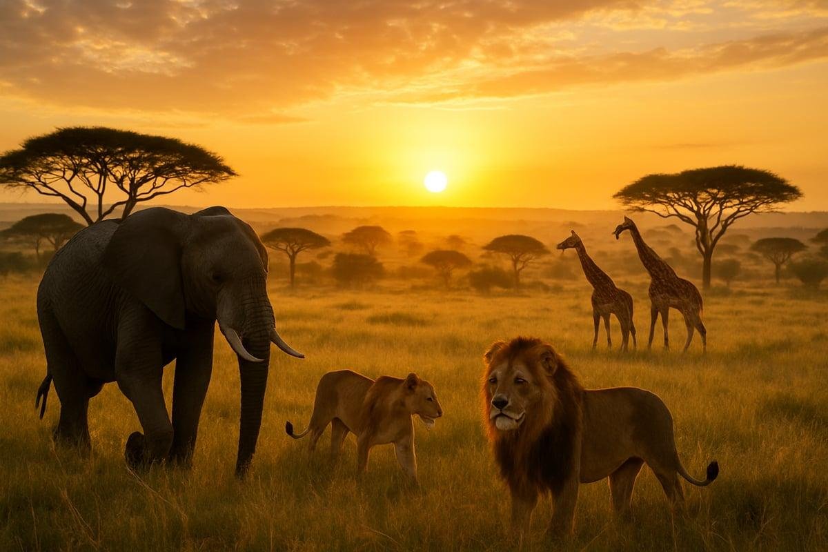 21 Days East Africa Safari featuring Big Five wildlife across Kenya, Tanzania, Rwanda and Uganda.