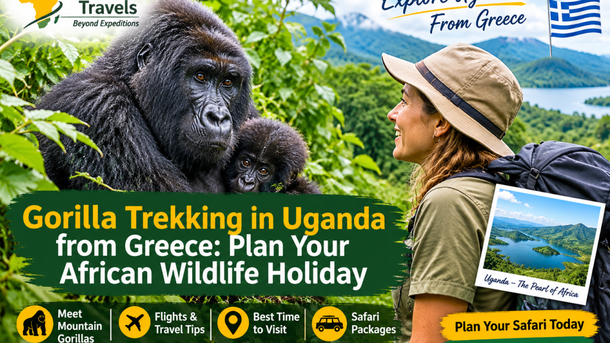 Mountain gorillas in Bwindi Impenetrable National Park, Uganda, featured in a gorilla trekking safari guide for travelers from Greece by Zamunda Travels.