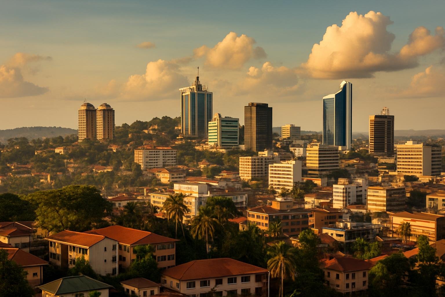 Kampala city in Uganda with hotels and accommodation options for AFCON 2027 visitors