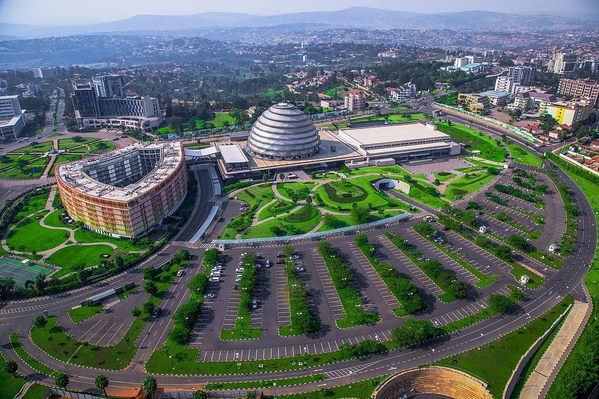 Kigali Rwanda city skyline for future Formula 1 Grand Prix visitors