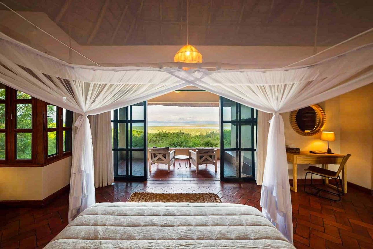Comfortable safari lodge accommodation showing the importance of comparing lodging standards in Uganda safari packages.